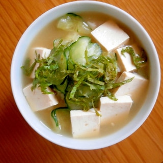 豆腐・きゅうりの冷や汁